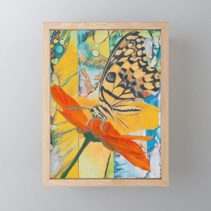 Butterfly Nectar Framed Mini Art Print