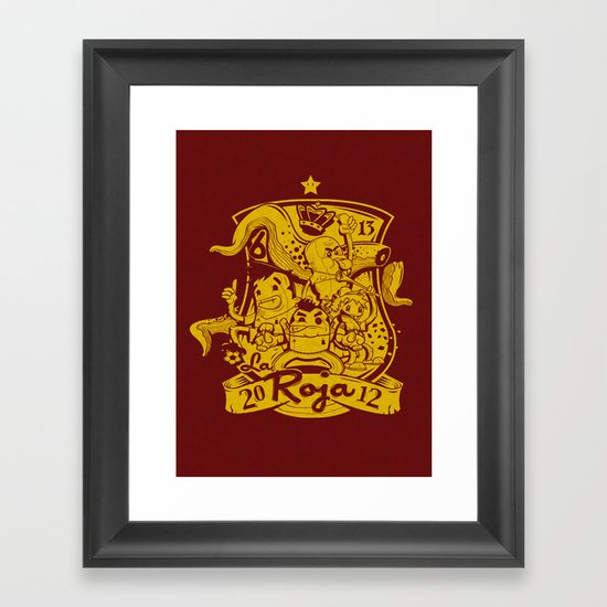 La Roja Framed Art Print