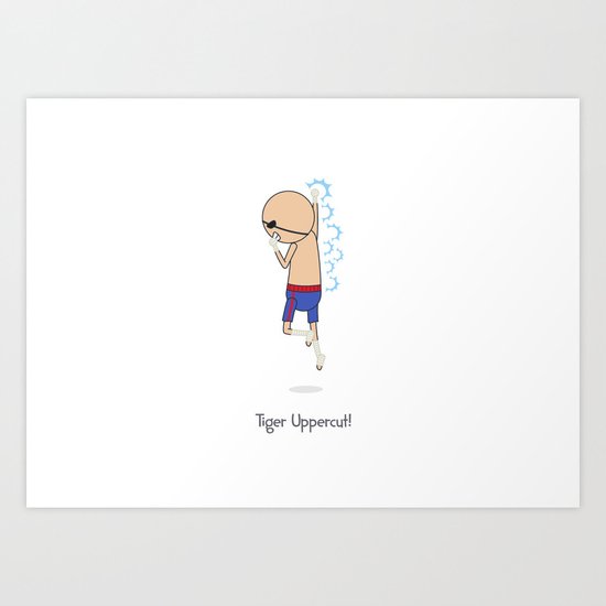 Tiger Uppercut Art Print