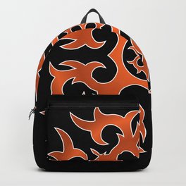 Caucasian Ornament Orange Backpack