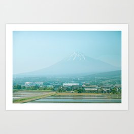 Mount Fuji in the Shizuoka Countryside Art Print | Japan, Fields, Shizuoka, Countryside, Summer, Photo, Fuji, Mountfuji, Mountain 