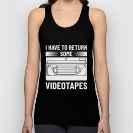 VHS Player Videotape Video Cassette Tape Recorder Unisex Tank Top