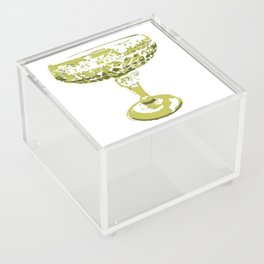 Lime Colored Glass Acrylic Box