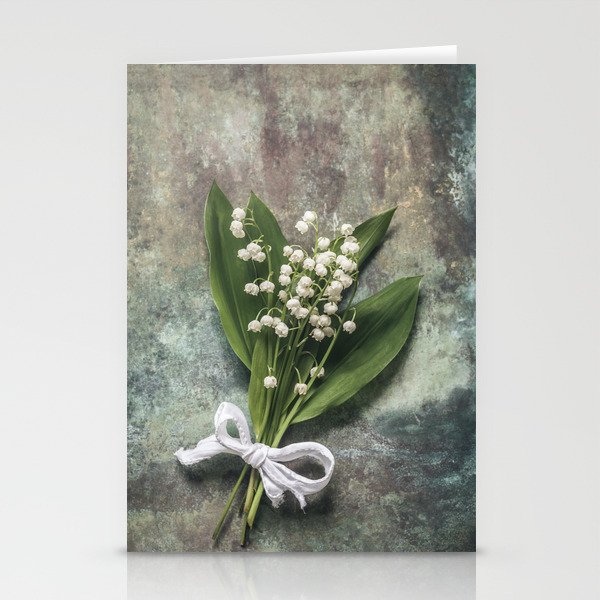 Beautiful Lily Of The Valley Stationery Cards