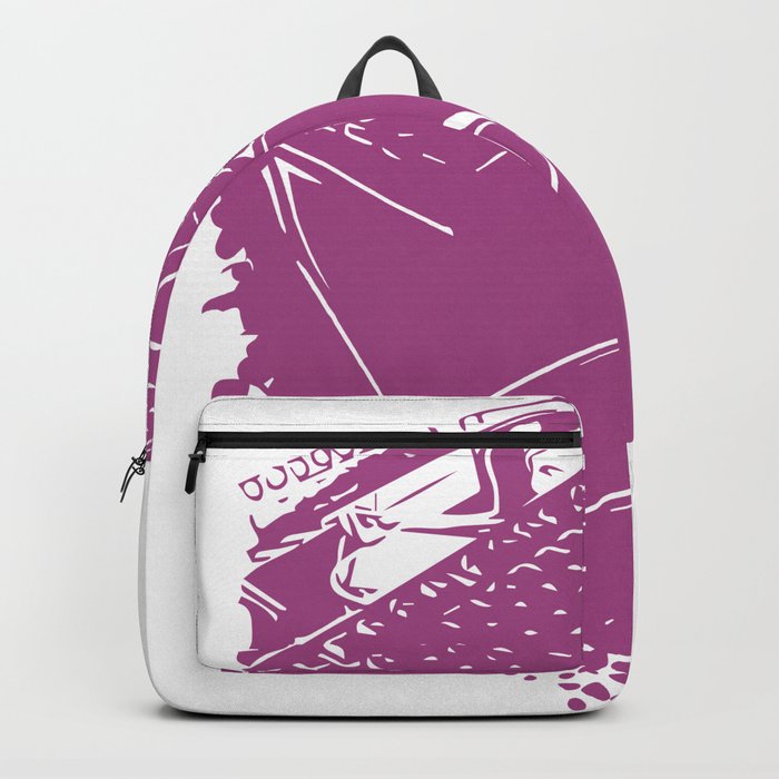 pink designer backpack