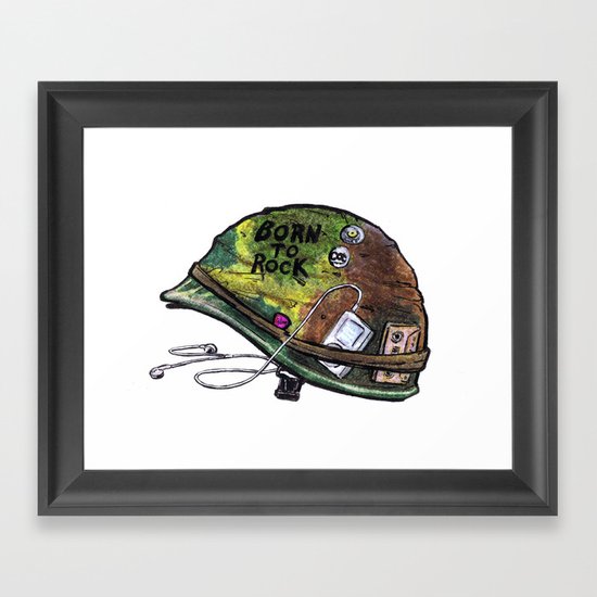 "Born to Rock" by Cap Blackard Framed Art Print