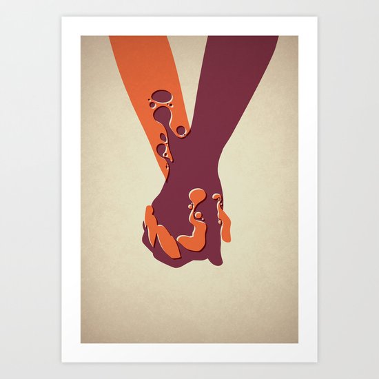 When Two Become One - Hands Art Print