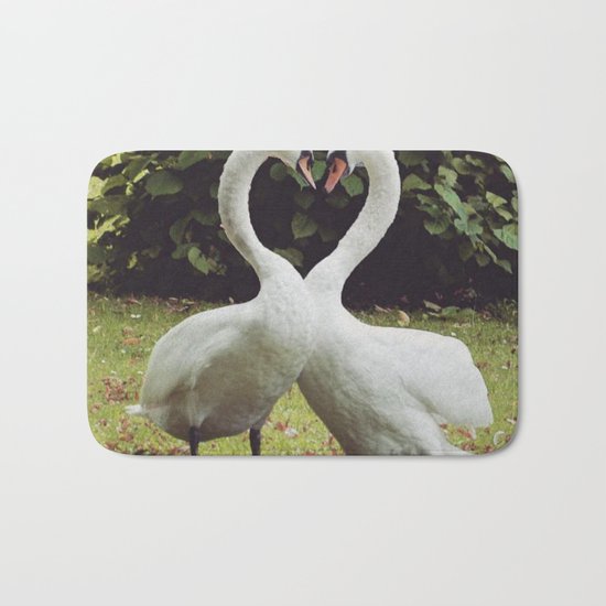 swan love Bath Mat