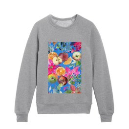 apples in blue N.o 3 Kids Crewneck