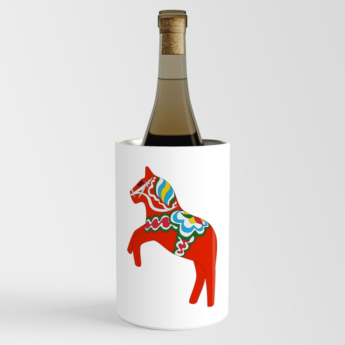 Jumping Swedish painted horse Wine Chiller