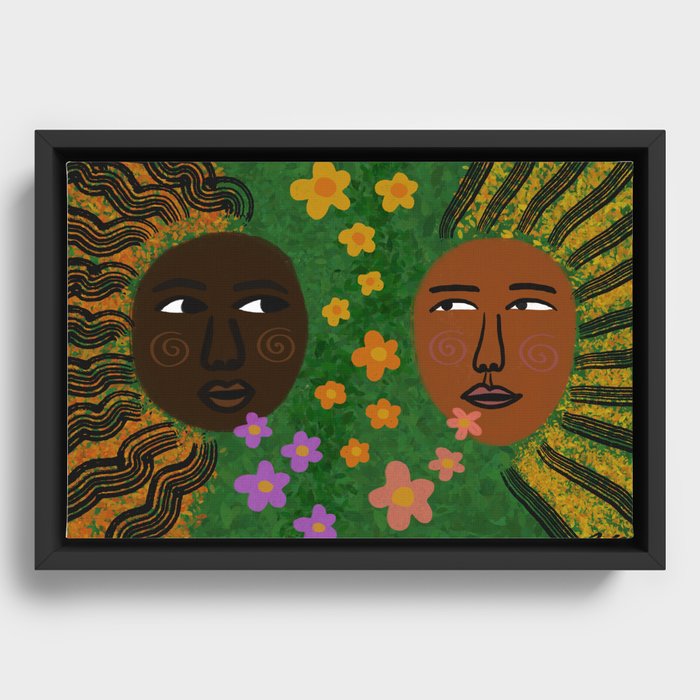 Conflict is a garden Framed Canvas
