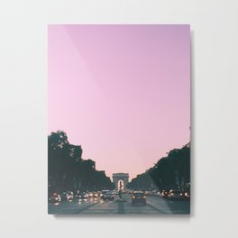 The Champs-Elysées, Paris Metal Print
