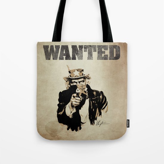 Wanted Poster Tote Bag