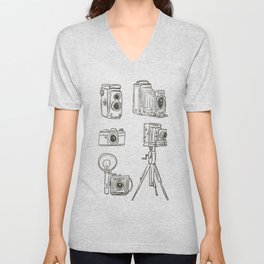 Camera set V Neck T Shirt