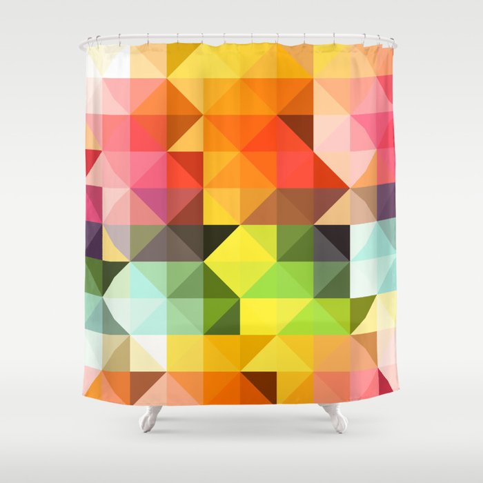 Geometric pattern Shower Curtain