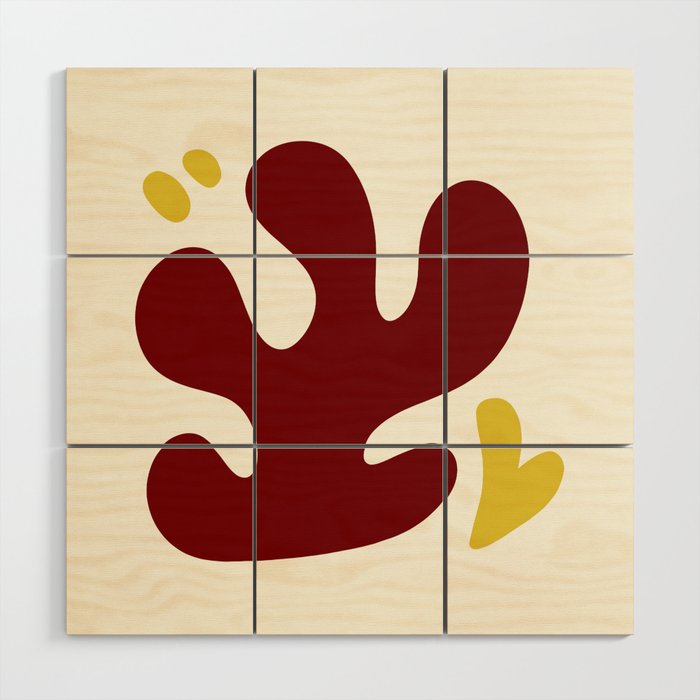 Minimal big leaf 8 Wood Wall Art