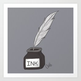Ink Art Print