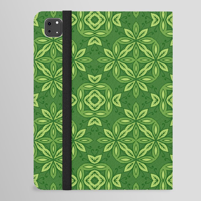 Green Oriental Design iPad Folio Case