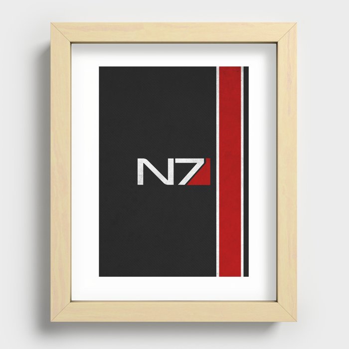 N7 Iconic Design Recessed Framed Print