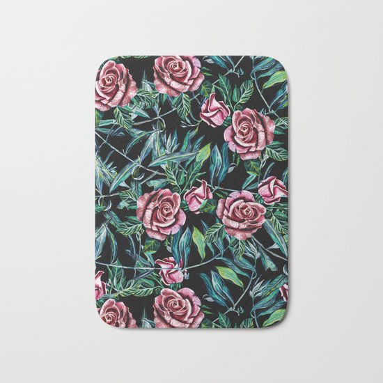 FLORAL PATTERN III Bath Mat