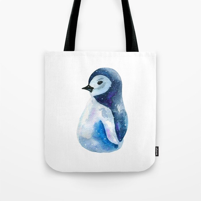 Winter Penguin in the Snow Tote Bag