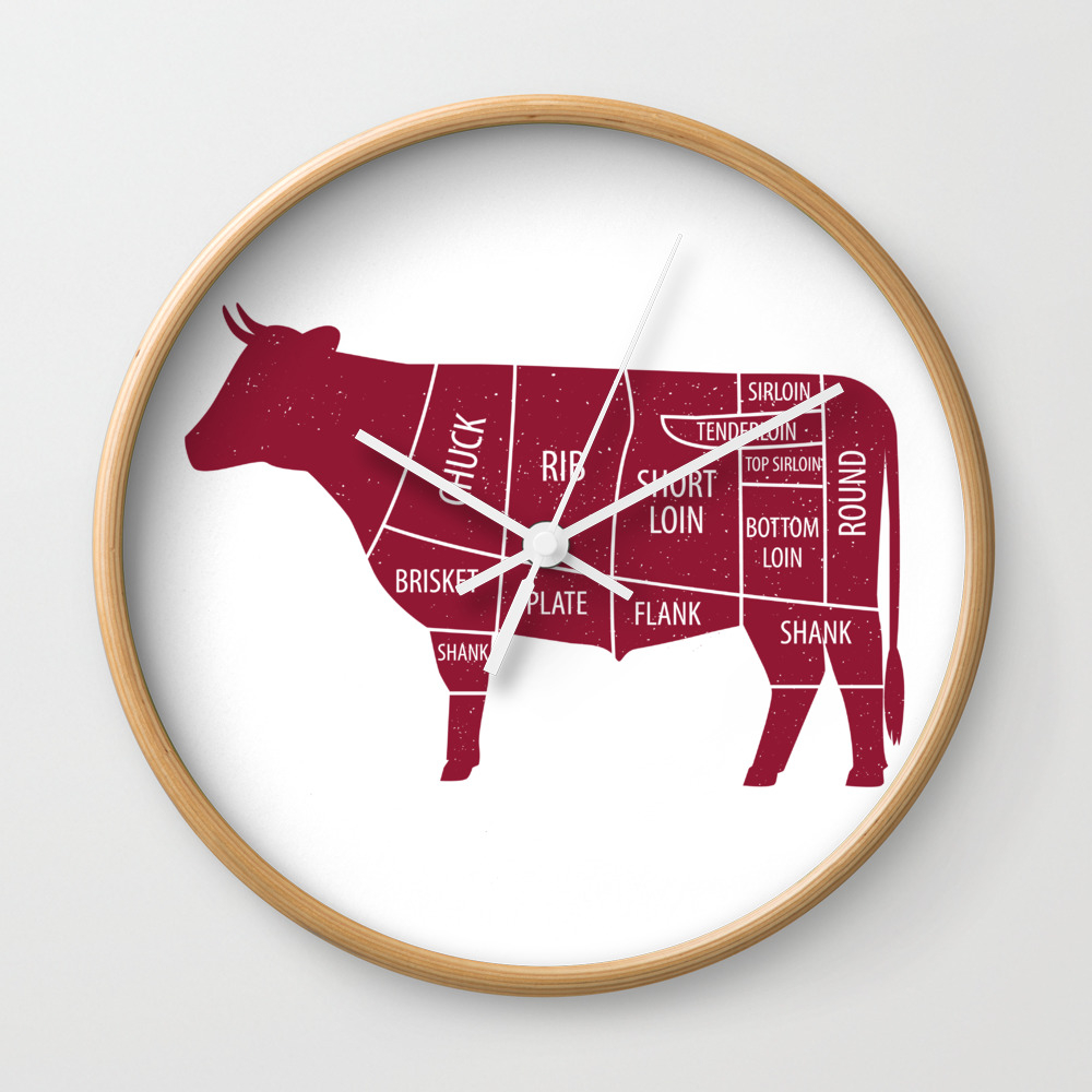 Beef Chart Cuts Bbq Barbecue Grill Wall Clock By Teeshirtmadness Society6,Fried Potatoes Chips
