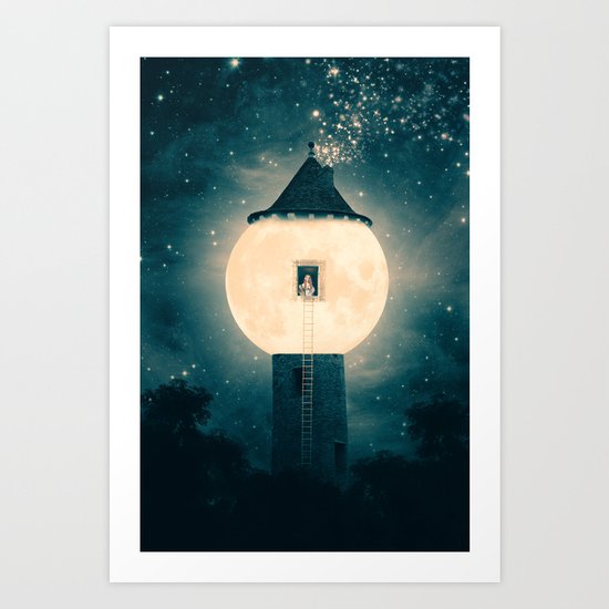 The Moon Tower Art Print