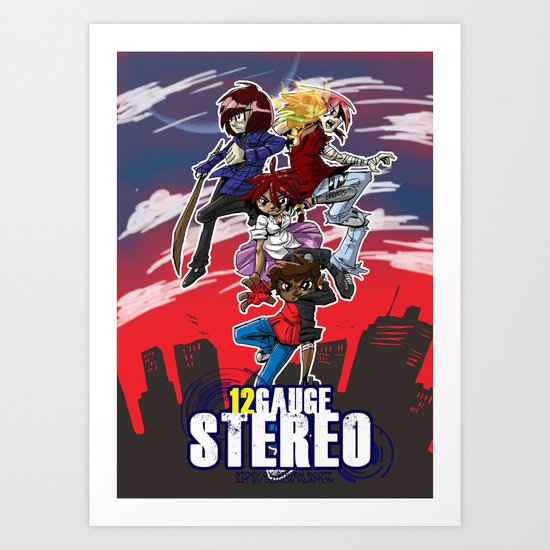 12 gauge stereo 2 Art Print
