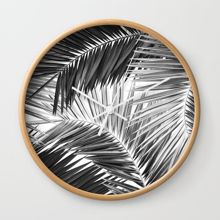 Palm Jungle Pattern #2 #tropical #wall #art #society6 Wall Clock