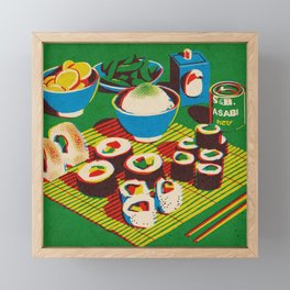 Japanese Sushi Framed Mini Art Print