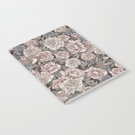 Flowers & Swallows Notebook