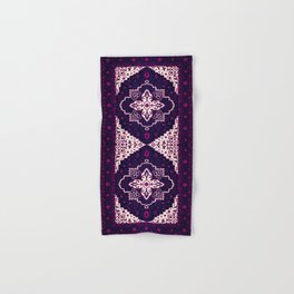 Mystical Blooms: Lavender Delights in Traditional Moroccan Artistry Hand & Bath Towel