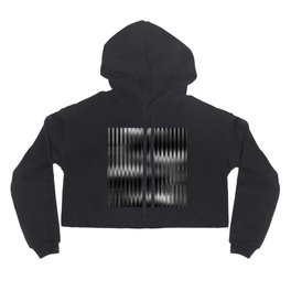 Striped black and silver shiny art design  Hoody