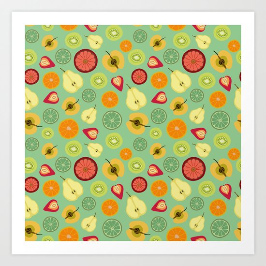 Yummy pattern Art Print