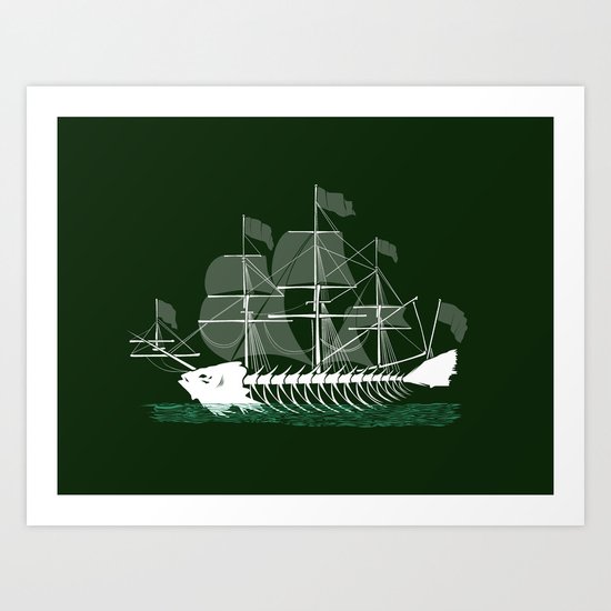 Cutter Fish Art Print