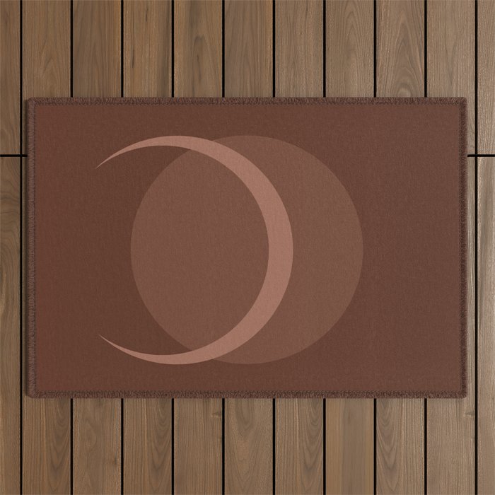 Full / Crescent Moon Abstract V Outdoor Rug