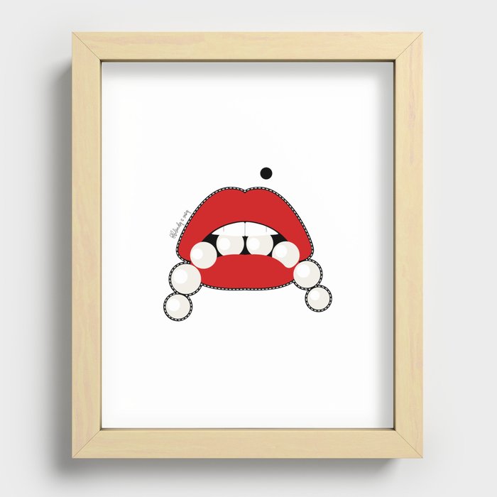 De Perlas By BLONDY IS CRAZY Recessed Framed Print