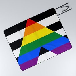 Straight Ally pride flag Picnic Blanket
