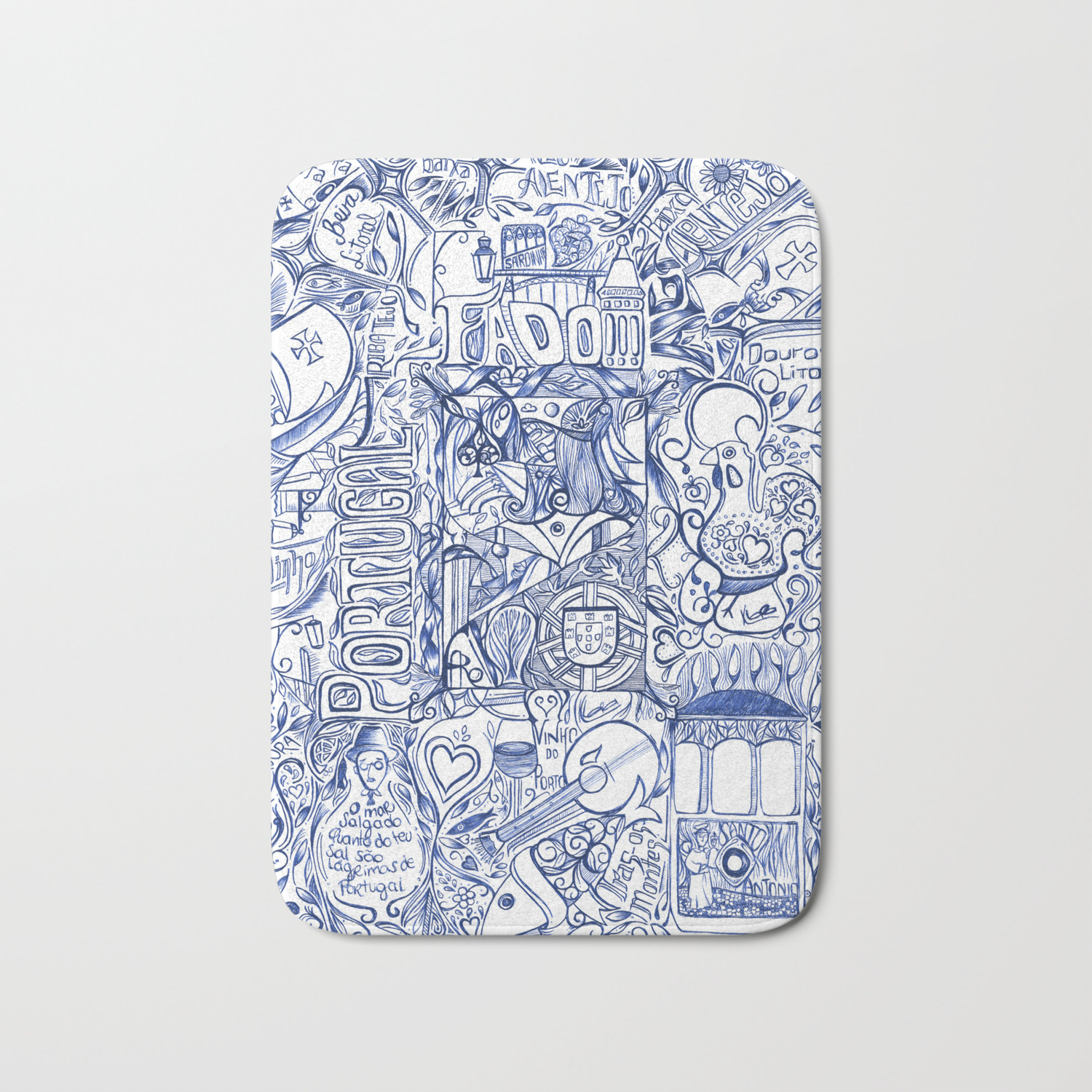 Portugal Collage Bath Mat By Kaissakkaissa Society6