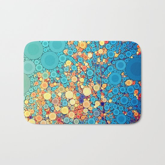 Sky and Leaves Bath Mat