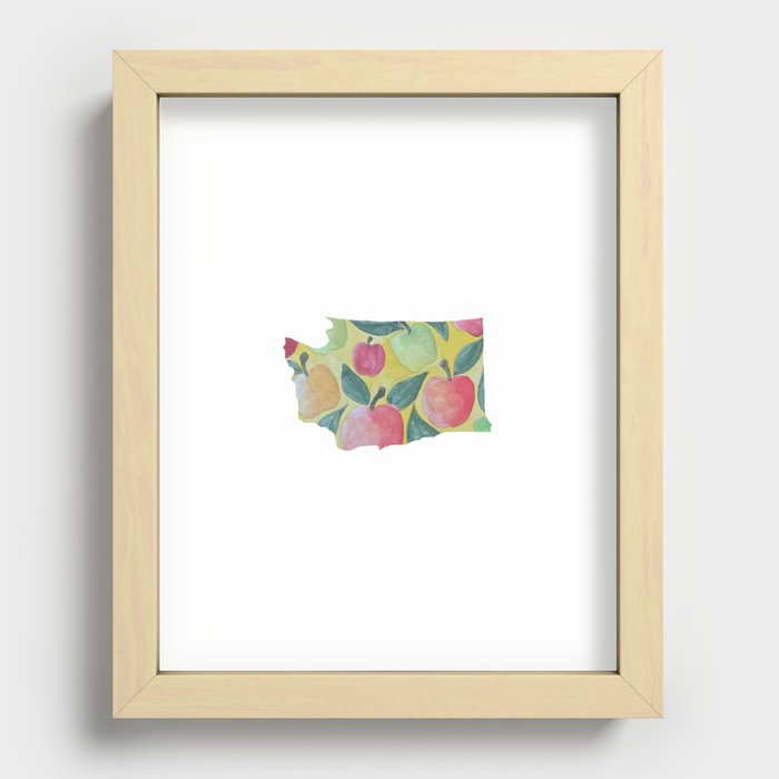 Washington apples Recessed Framed Print