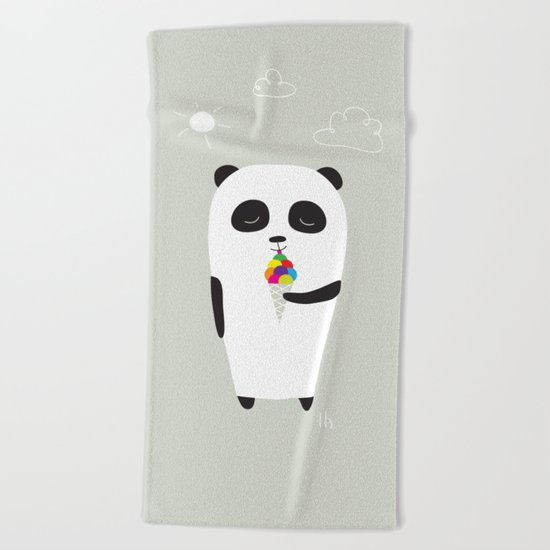 The Happy Ice Cream Beach Towel