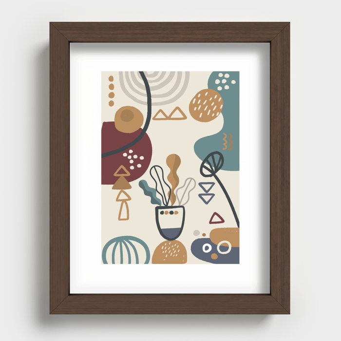 Colorful life Recessed Framed Print