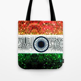 circuit board india (flag) Tote Bag