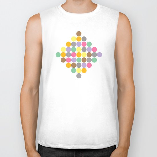 Candy Rounds White (Coal available too) Biker Tank