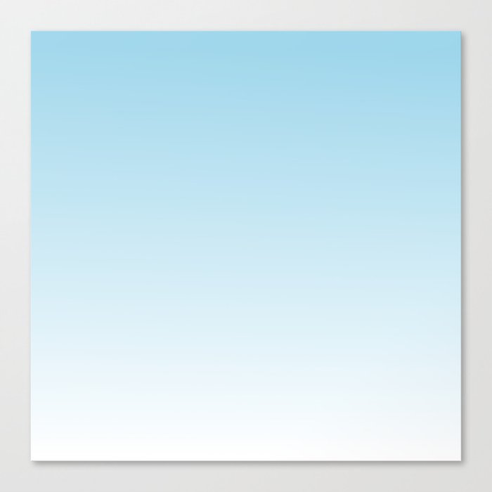 BLUE SKY COLOR Ombre Pattern Canvas Print