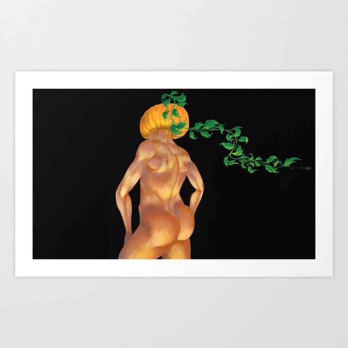 Halloweenie Art Print | Illustration, Painting, Humor