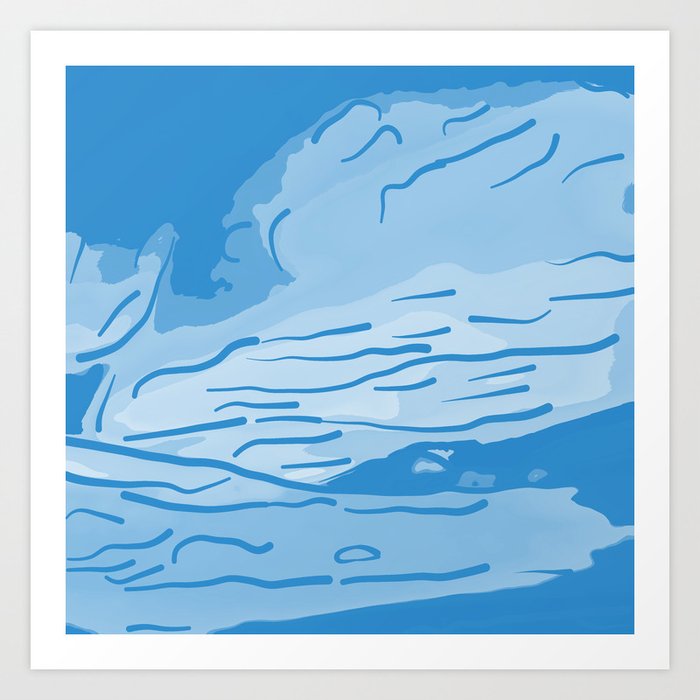 Abstract Style Aurora Borealis Abswb Art Print By Gxp Design