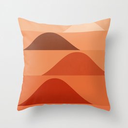 Abstraction_Mountains_Minimalism_Layers_001 Throw Pillow