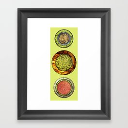 Food Mix Tris Framed Art Print